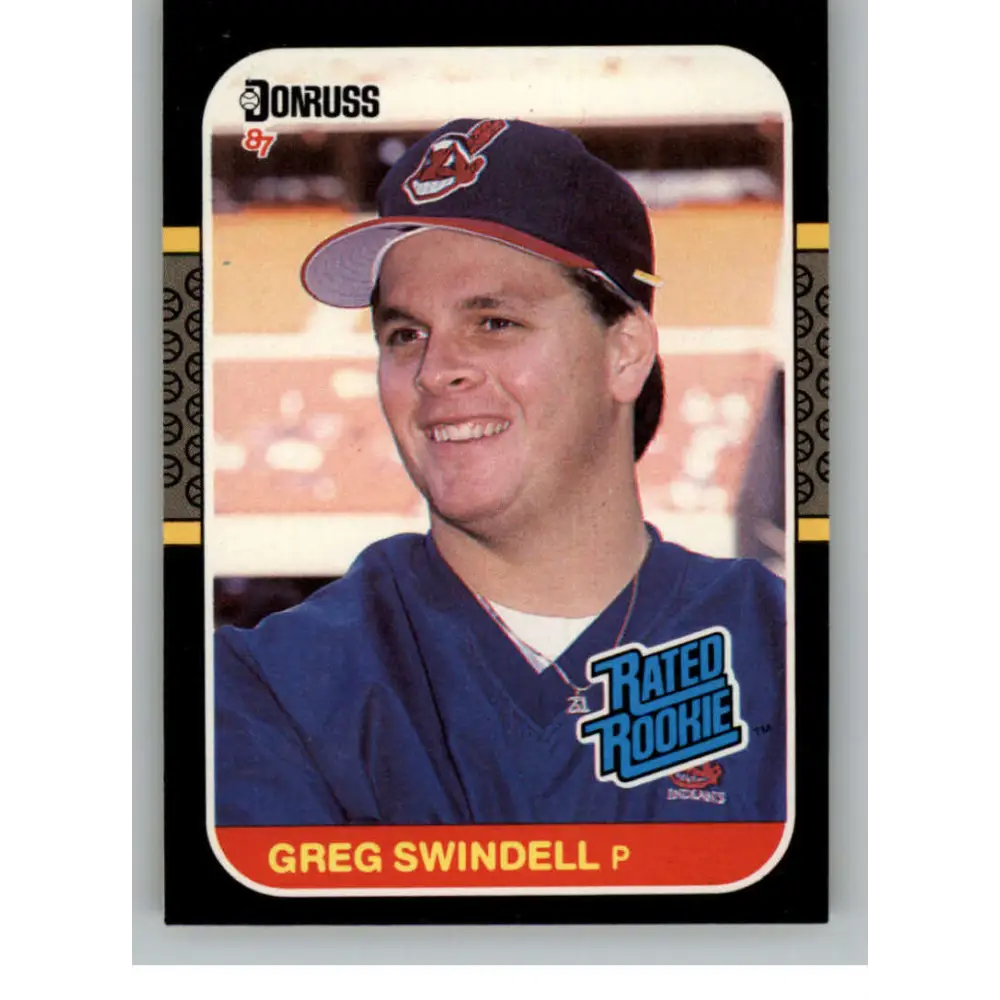 1987 Donruss #32 Greg Swindell EX Excellent RC Rookie Cleveland Indians Baseball Card  Image 1
