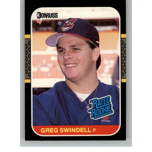 1987 Donruss #32 Greg Swindell EX Excellent RC Rookie Cleveland Indians Baseball Card  Image 1