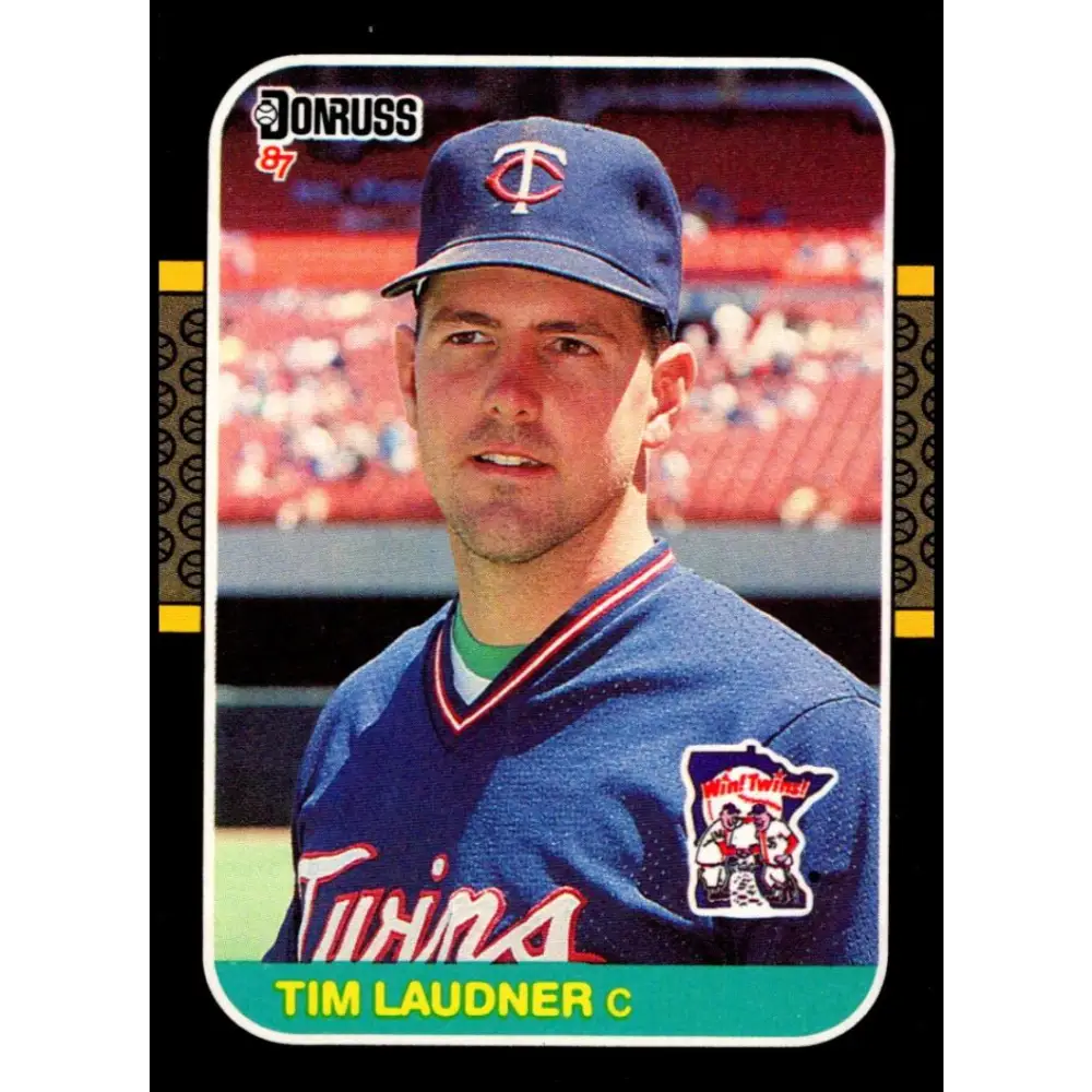 1987 Donruss #320 Tim Laudner EX Excellent Minnesota Twins Baseball Card  Image 1