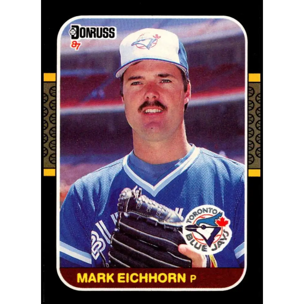 1987 Donruss #321 Mark Eichhorn EX Excellent RC Rookie Toronto Blue Jays Baseball Card  Image 1