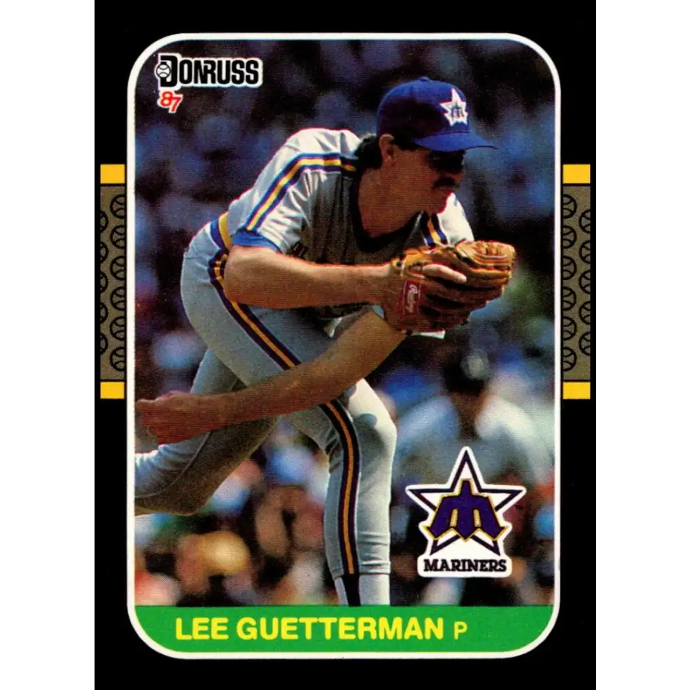 1987 Donruss #322 Lee Guetterman EX Excellent RC Rookie Seattle Mariners Baseball Card  Image 1