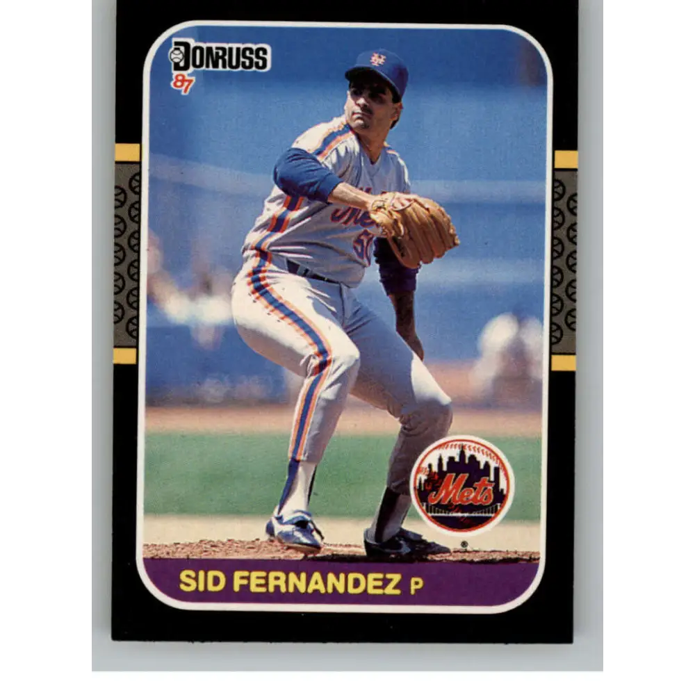 1987 Donruss #323 Sid Fernandez EX Excellent New York Mets Baseball Card  Image 1