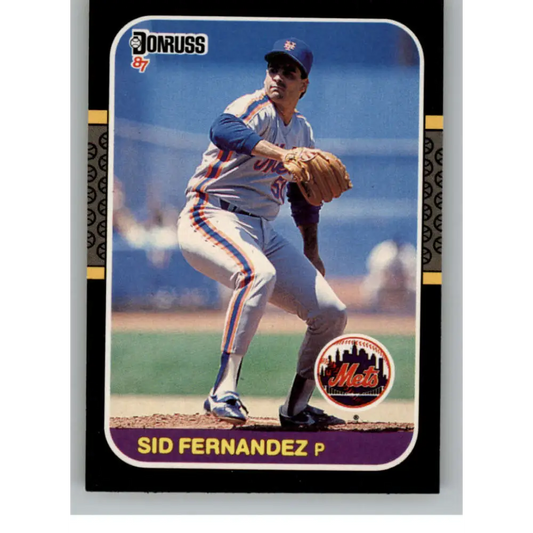 1987 Donruss #323 Sid Fernandez EX Excellent New York Mets Baseball Card  Image 1