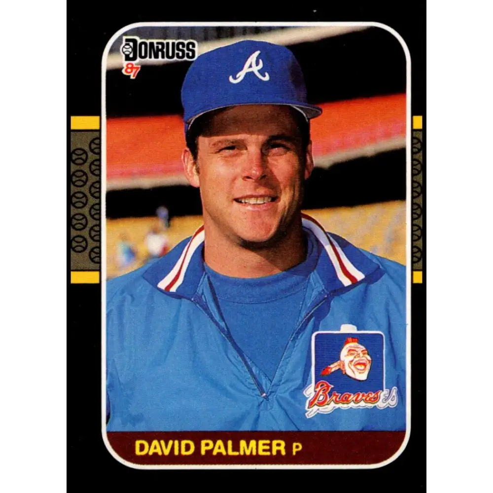 1987 Donruss #325 David Palmer EX Excellent Atlanta Braves Baseball Card  Image 1