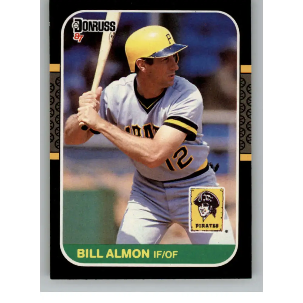 1987 Donruss #326 Bill Almon EX Excellent Pittsburgh Pirates Baseball Card  Image 1