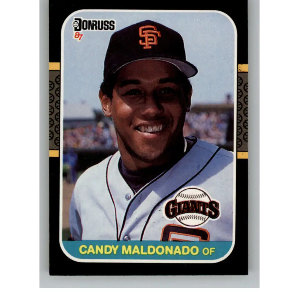 1987 Donruss #327 Candy Maldonado EX Excellent San Francisco Giants Baseball Card  Image 1