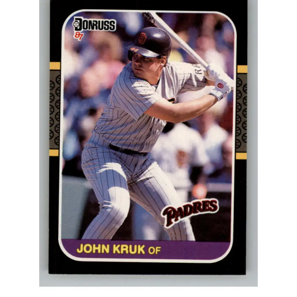 1987 Donruss #328 John Kruk EX Excellent RC Rookie San Diego Padres Baseball Card  Image 1