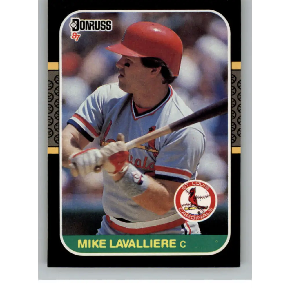 1987 Donruss #331 Mike LaValliere EX Excellent RC Rookie St. Louis Cardinals Baseball Card  Image 1