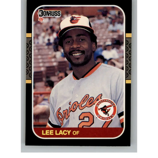 1987 Donruss #336 Lee Lacy EX Excellent Baltimore Orioles Baseball Card  Image 1