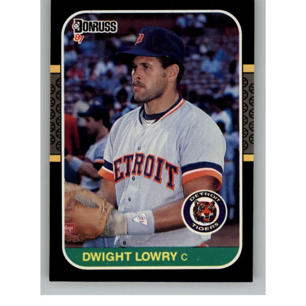 1987 Donruss #338 Dwight Lowry EX Excellent RC Rookie Detroit Tigers Baseball Card  Image 1