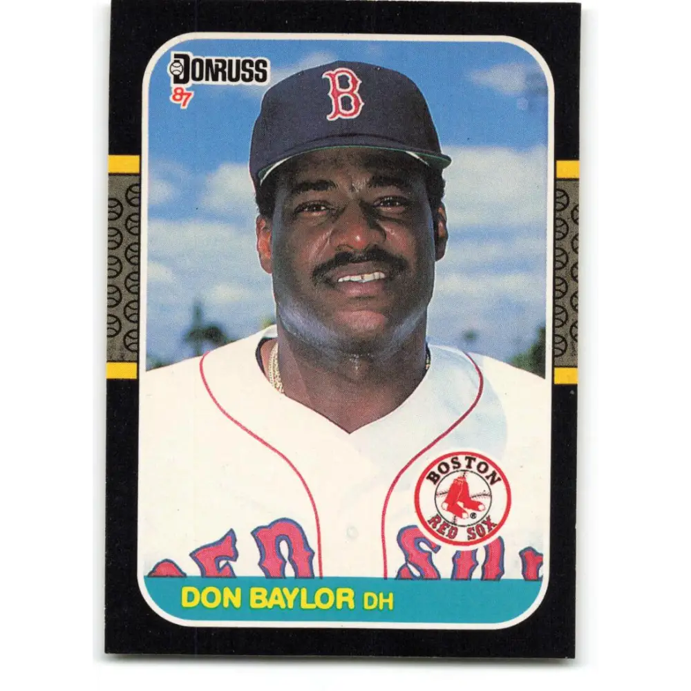 1987 Donruss #339 Don Baylor EX Excellent Boston Red Sox Baseball Card  Image 1