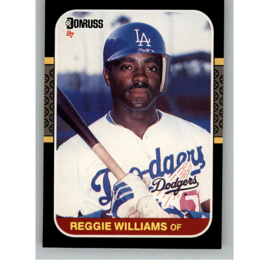 1987 Donruss #341 Reggie Williams EX Excellent Los Angeles Dodgers Baseball Card  Image 1