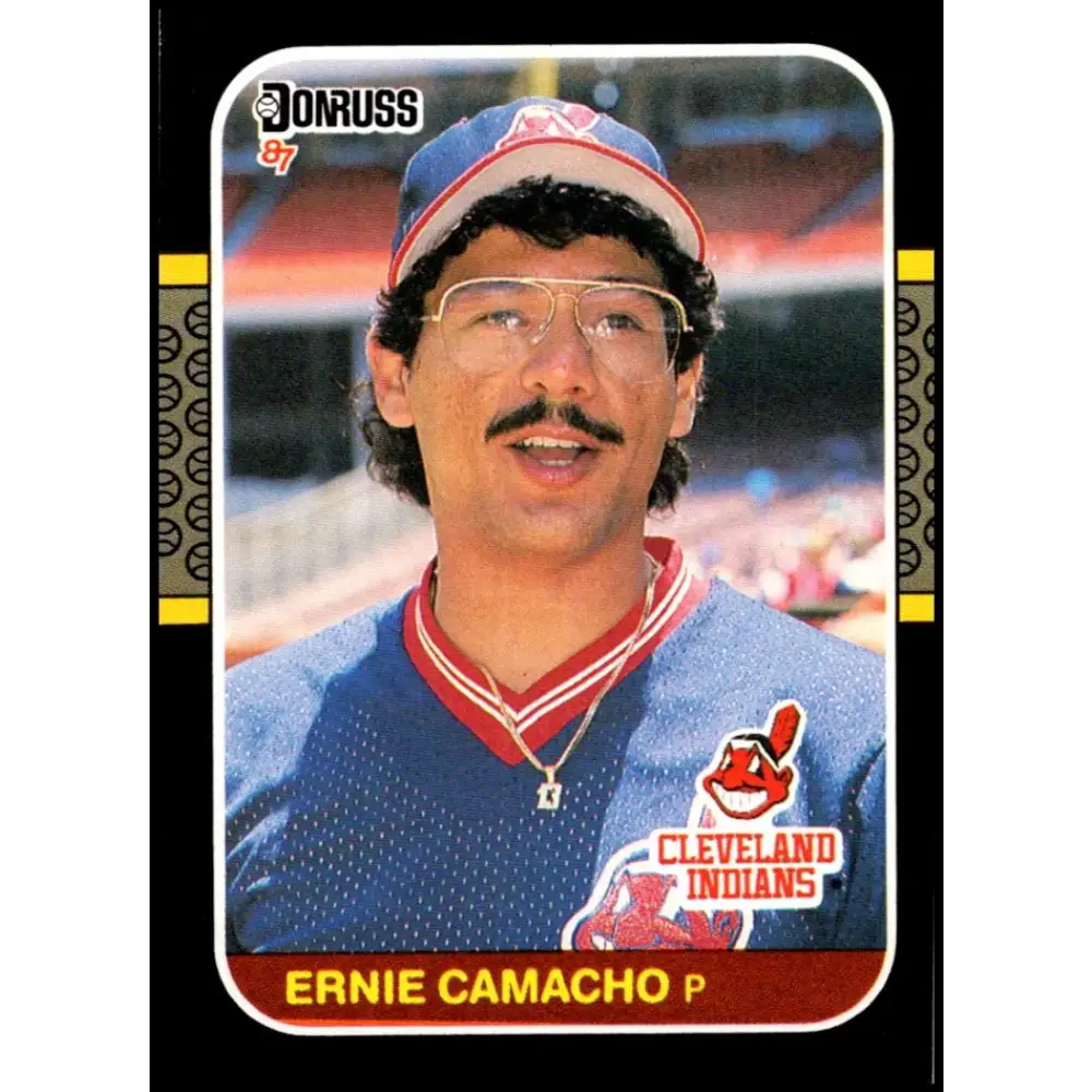 1987 Donruss #350 Ernie Camacho EX Excellent Cleveland Indians Baseball Card  Image 1