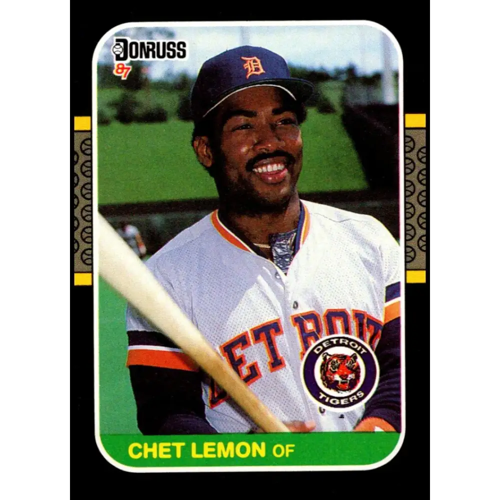 1987 Donruss #353 Chet Lemon EX Excellent Detroit Tigers Baseball Card  Image 1
