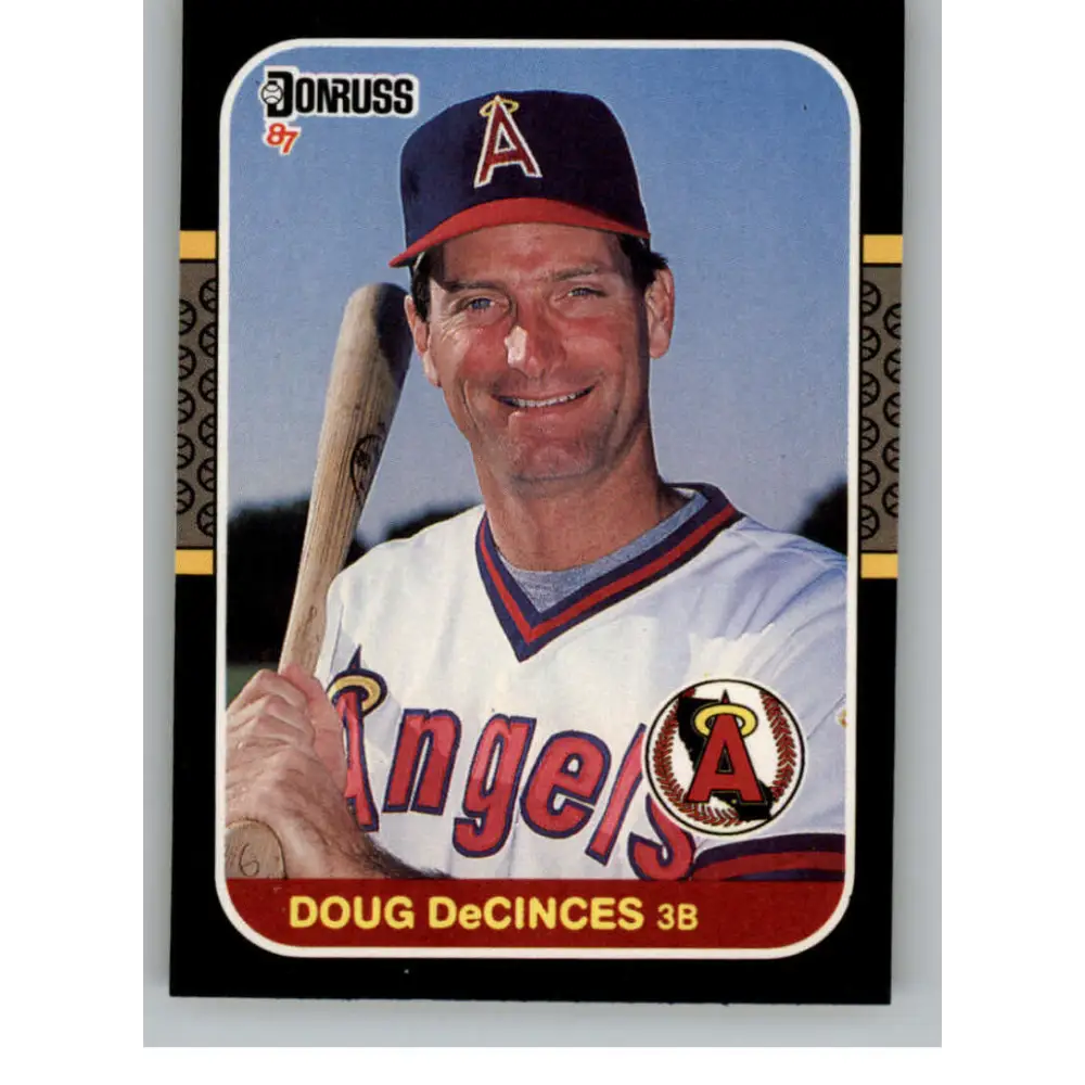 1987 Donruss #356 Doug DeCinces EX Excellent California Angels Baseball Card  Image 1