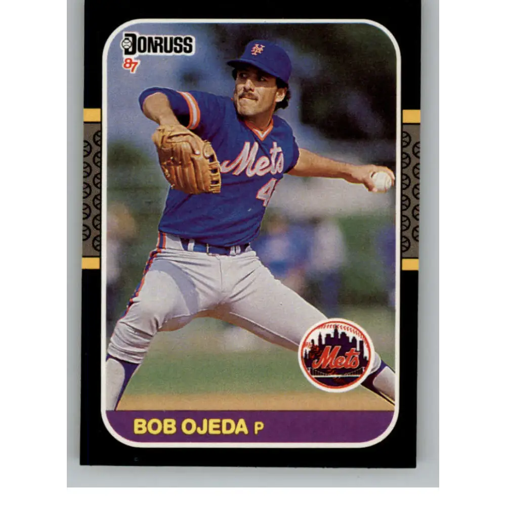 1987 Donruss #364 Bob Ojeda EX Excellent New York Mets Baseball Card  Image 1