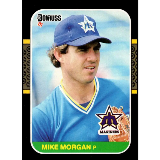 1987 Donruss #366 Mike Morgan EX Excellent Seattle Mariners Baseball Card  Image 1