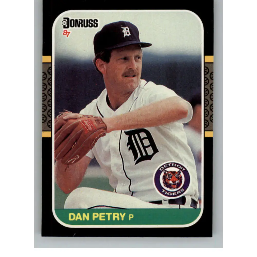1987 Donruss #373 Dan Petry EX Excellent Detroit Tigers Baseball Card  Image 1