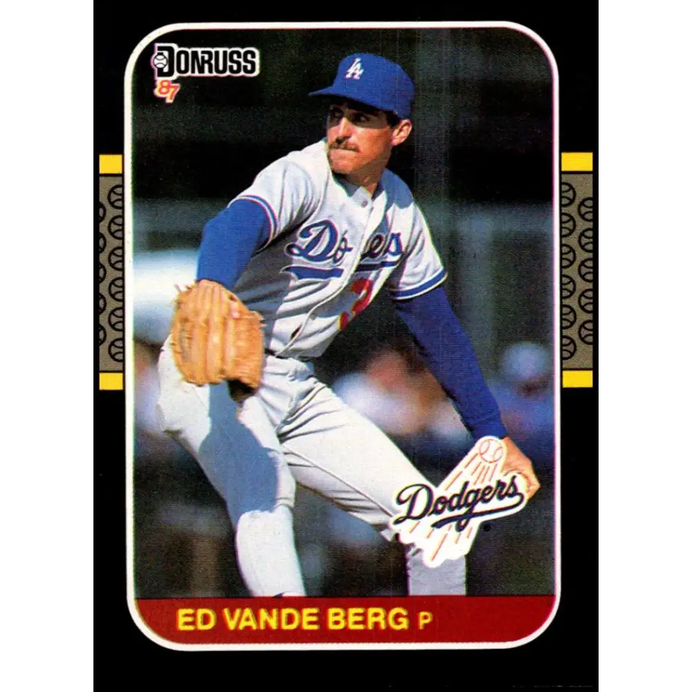 1987 Donruss #376 Ed Vande Berg EX Excellent Los Angeles Dodgers Baseball Card  Image 1