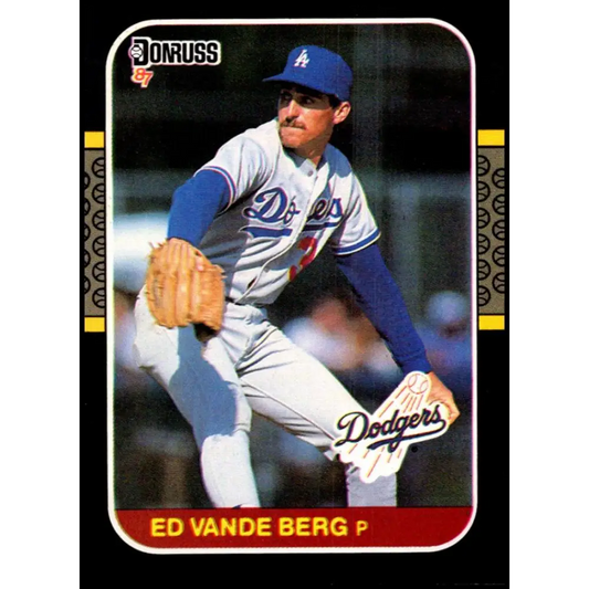 1987 Donruss #376 Ed Vande Berg EX Excellent Los Angeles Dodgers Baseball Card  Image 1