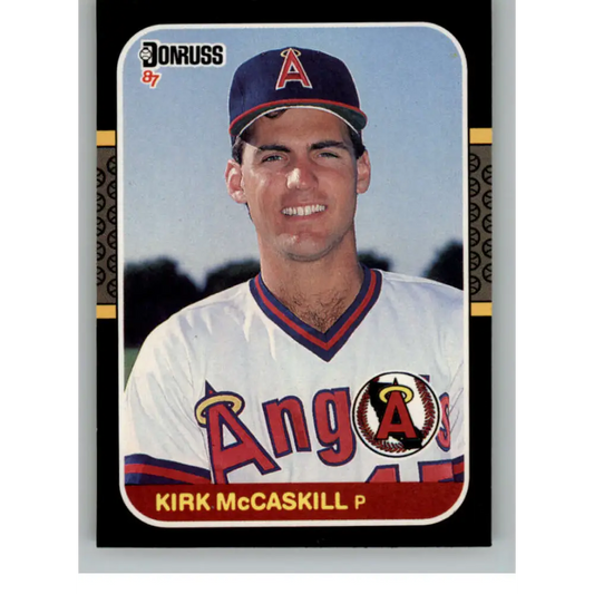 1987 Donruss #381 Kirk McCaskill EX Excellent California Angels Baseball Card  Image 1