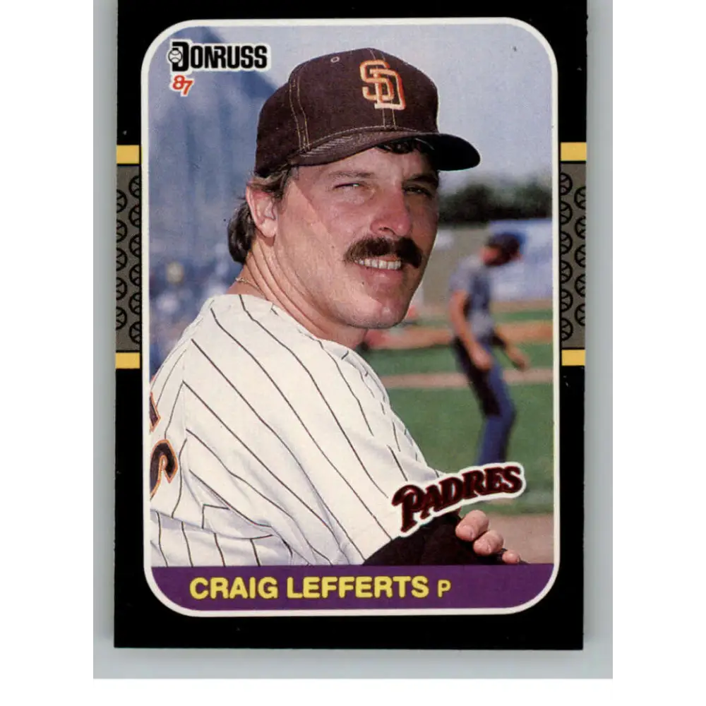 1987 Donruss #387 Craig Lefferts EX Excellent San Diego Padres Baseball Card  Image 1