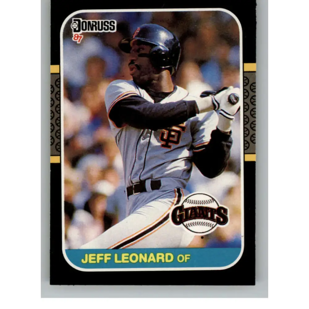 1987 Donruss #391 Jeffrey Leonard EX Excellent San Francisco Giants Baseball Card  Image 1