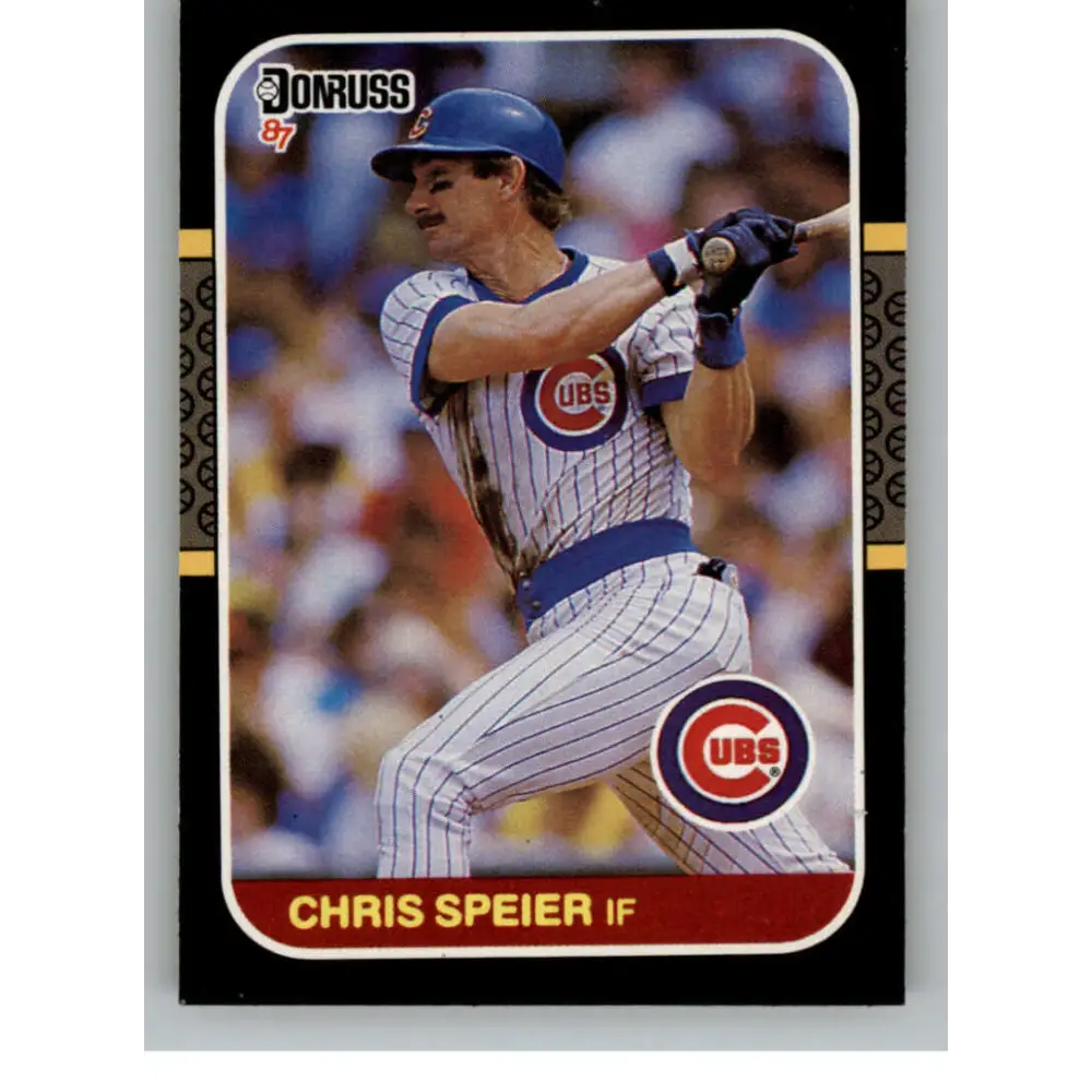 1987 Donruss #392 Chris Speier EX Excellent Chicago Cubs Baseball Card  Image 1