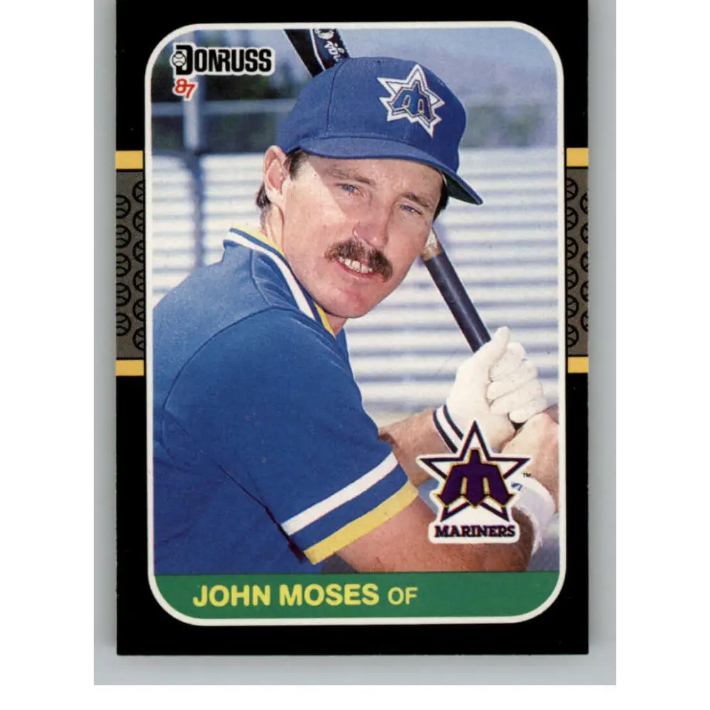1987 Donruss #393 John Moses EX Excellent Seattle Mariners Baseball Card  Image 1