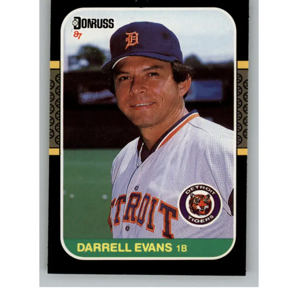 1987 Donruss #398 Darrell Evans EX Excellent Detroit Tigers Baseball Card  Image 1
