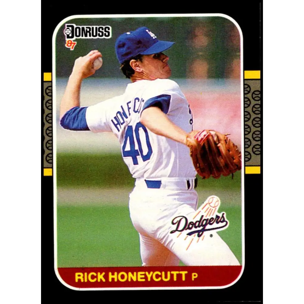 1987 Donruss #402 Rick Honeycutt EX Excellent Los Angeles Dodgers Baseball Card  Image 1