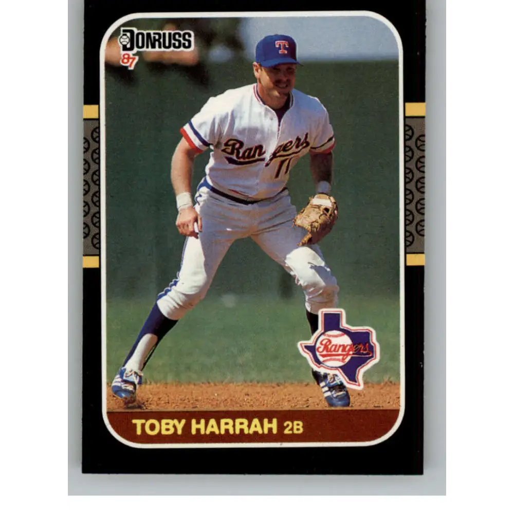 1987 Donruss #408 Toby Harrah EX Excellent Texas Rangers Baseball Card  Image 1