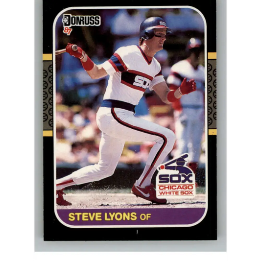 1987 Donruss #409 Steve Lyons EX Excellent Chicago White Sox Baseball Card  Image 1