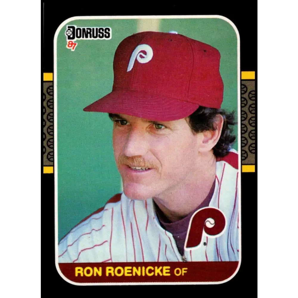 1987 Donruss #412 Ron Roenicke EX Excellent Philadelphia Phillies Baseball Card  Image 1
