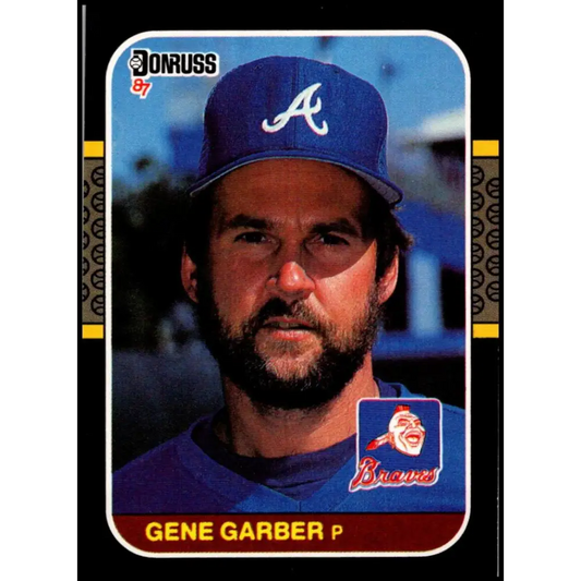 1987 Donruss #414 Gene Garber EX Excellent Atlanta Braves Baseball Card  Image 1