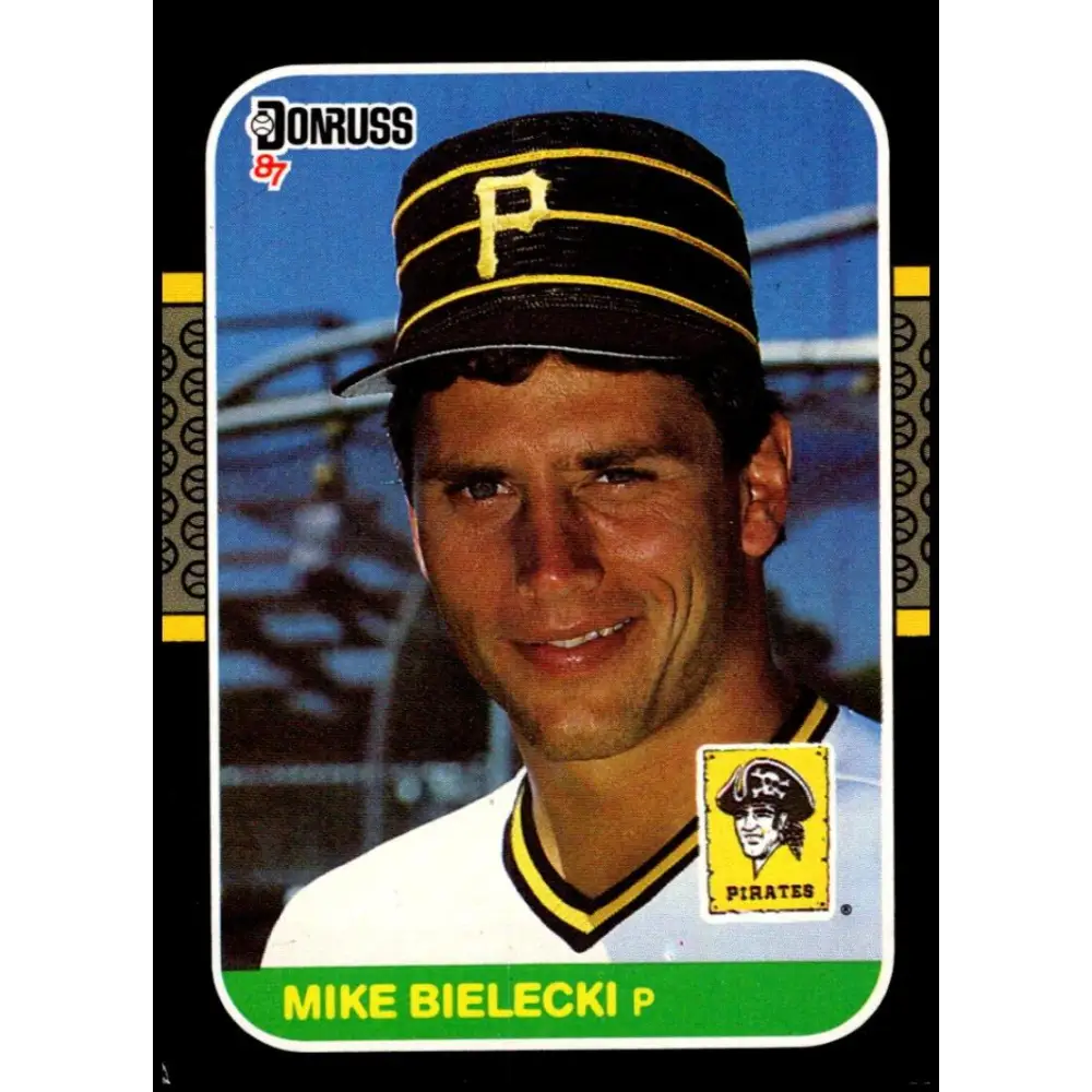 1987 Donruss #415 Mike Bielecki EX Excellent Pittsburgh Pirates Baseball Card  Image 1