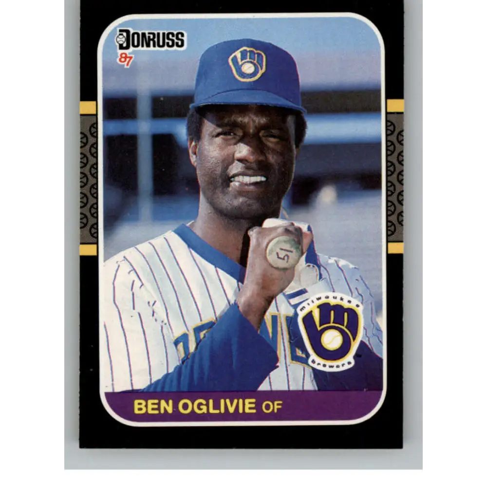 1987 Donruss #419 Ben Oglivie EX Excellent Milwaukee Brewers Baseball Card  Image 1