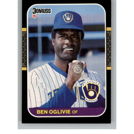 1987 Donruss #419 Ben Oglivie EX Excellent Milwaukee Brewers Baseball Card  Image 1