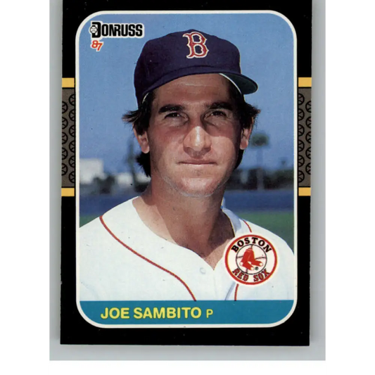 1987 Donruss #421 Joe Sambito EX Excellent Boston Red Sox Baseball Card  Image 1