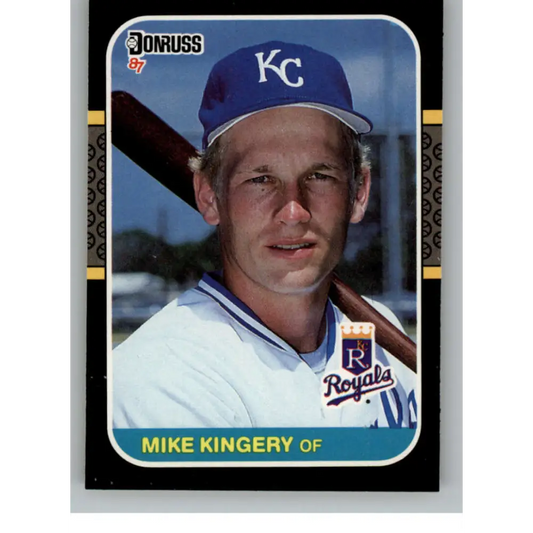 1987 Donruss #424 Mike Kingery EX Excellent RC Rookie Kansas City Royals Baseball Card  Image 1