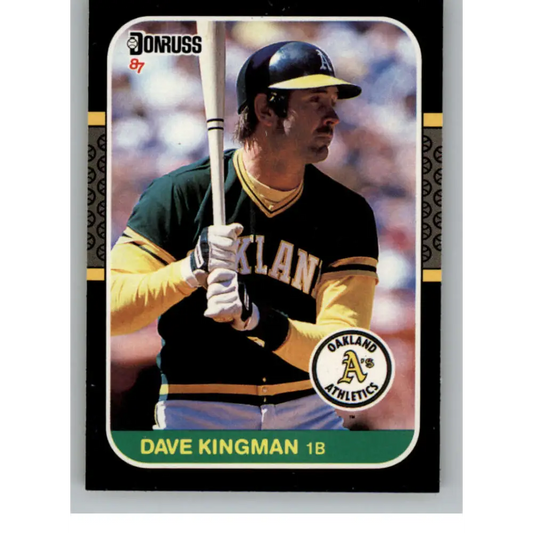 1987 Donruss #425 Dave Kingman EX Excellent Oakland Athletics Baseball Card  Image 1