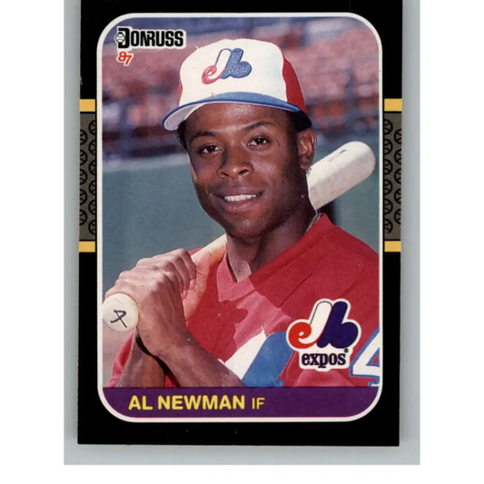 1987 Donruss #426 Al Newman EX Excellent RC Rookie Montreal Expos Baseball Card  Image 1