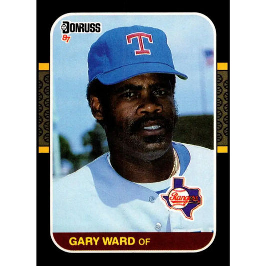1987 Donruss #427 Gary Ward EX Excellent Texas Rangers Baseball Card  Image 1