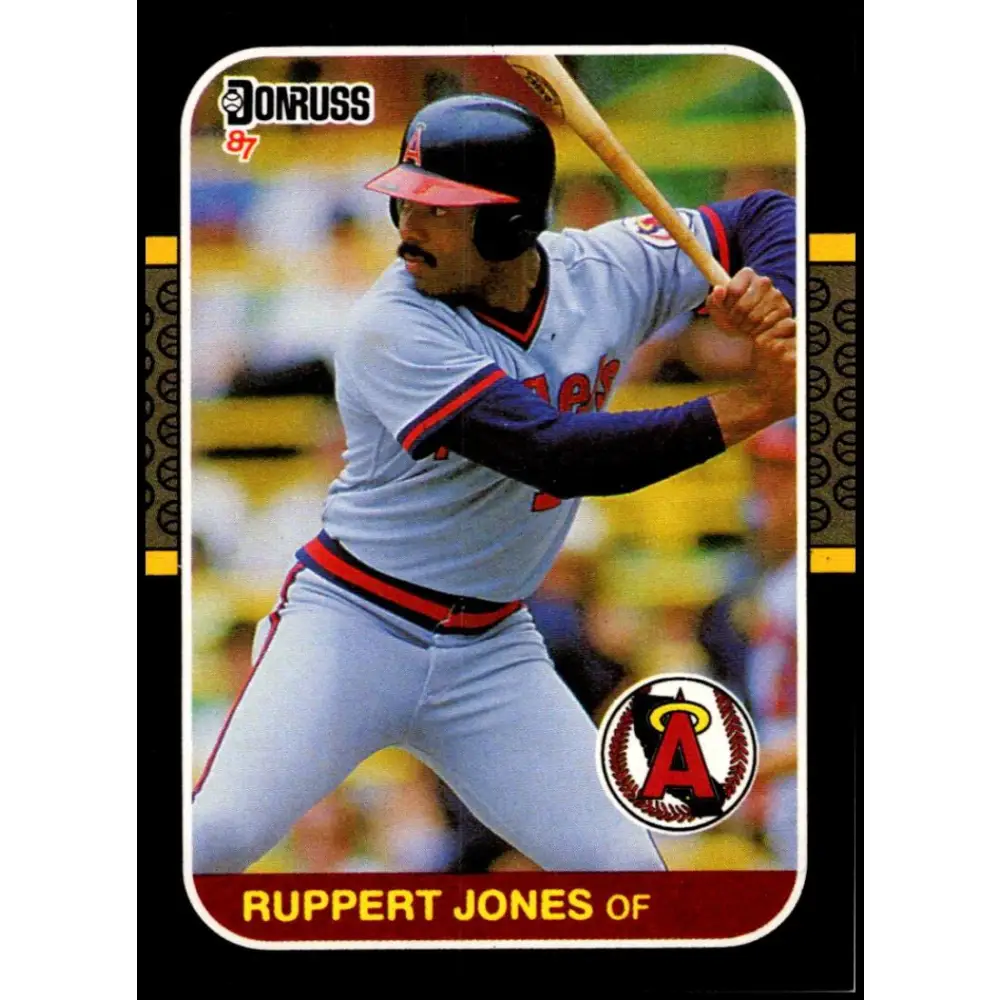 1987 Donruss #428 Ruppert Jones EX Excellent California Angels Baseball Card  Image 1