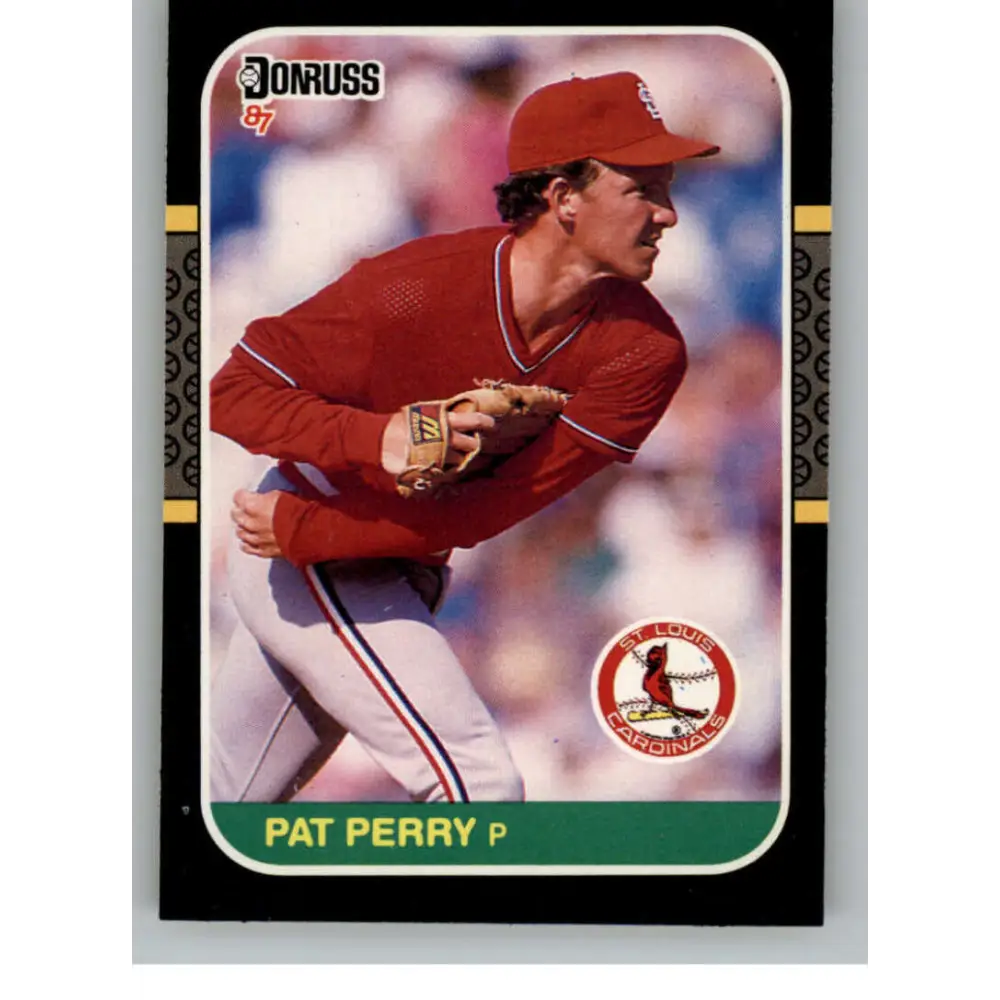 1987 Donruss #430 Pat Perry EX Excellent St. Louis Cardinals Baseball Card  Image 1