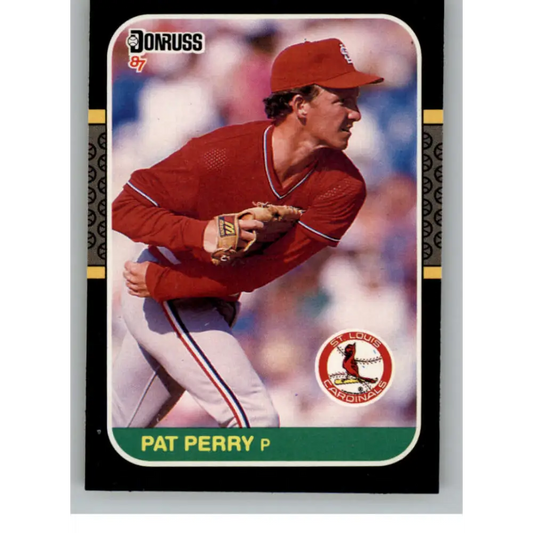 1987 Donruss #430 Pat Perry EX Excellent St. Louis Cardinals Baseball Card  Image 1