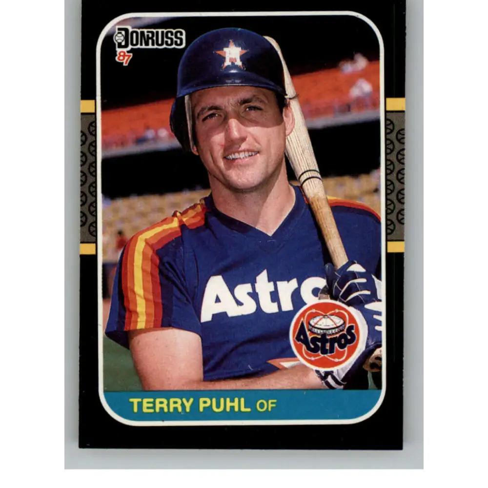 1987 Donruss #431 Terry Puhl EX Excellent Houston Astros Baseball Card  Image 1