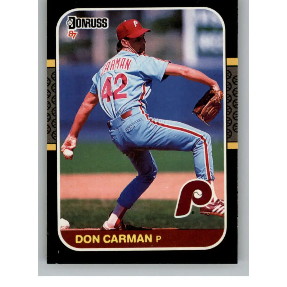 1987 Donruss #432 Don Carman EX Excellent Philadelphia Phillies Baseball Card  Image 1