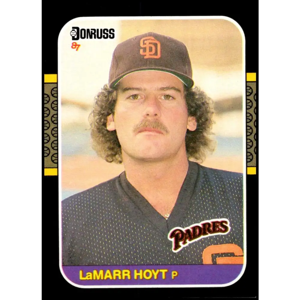 1987 Donruss #434 LaMarr Hoyt EX Excellent San Diego Padres Baseball Card  Image 1