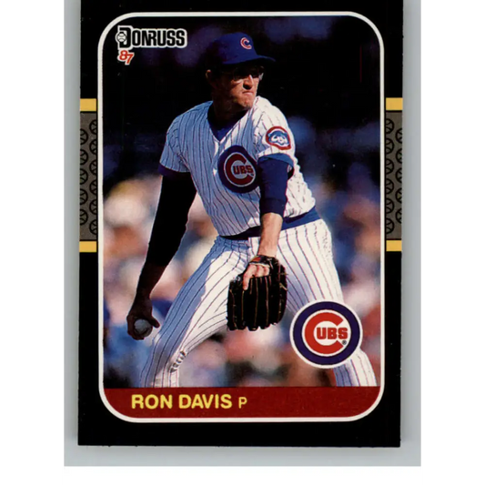 1987 Donruss #438 Ron Davis EX Excellent Chicago Cubs Baseball Card  Image 1